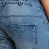 Zizzi CAPRI - Short En Jean - Light Blue Denim -France Zizzi Soldes 2022 1c5cf79083d441938acd64d48c0ff646