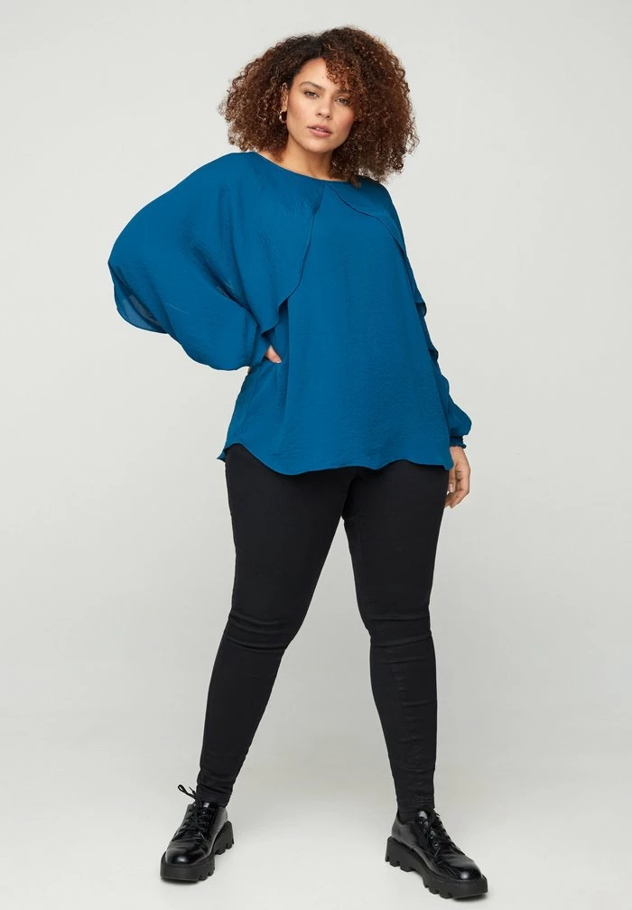 Zizzi Blouse - Blue 1 Zizzi Blouse - Blue
