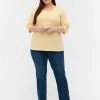 Zizzi Blouse - Yellow -France Zizzi Soldes 2022 1cc175a8ebbd4c029c157cd41d8676d4