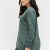 Zizzi WITH HOLE PATTERN - Blouse - Balsam Green -France Zizzi Soldes 2022 1d6def7b7a604440817023219d6ec87a