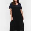 Zizzi WITH THIN STRAPS - Robe De Jour - Black