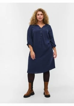 Zizzi 3/4 ÄRMELN - Robe De Jour - Blue
