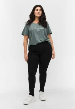 Zizzi T-shirt Imprimé - Green