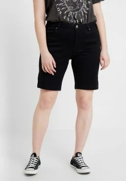 Zizzi EMILY SLIM LEG - Short - Black Soild