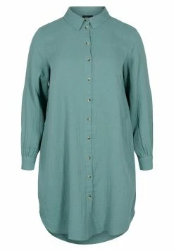 Zizzi MIT KRAGEN - Chemisier - Sagebrush Green