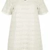 Zizzi WITH BRODERIE ANGLAISE - Robe De Jour - Off-white -France Zizzi Soldes 2022 1fa8b390f12244b3890bcb03d6ffbf04