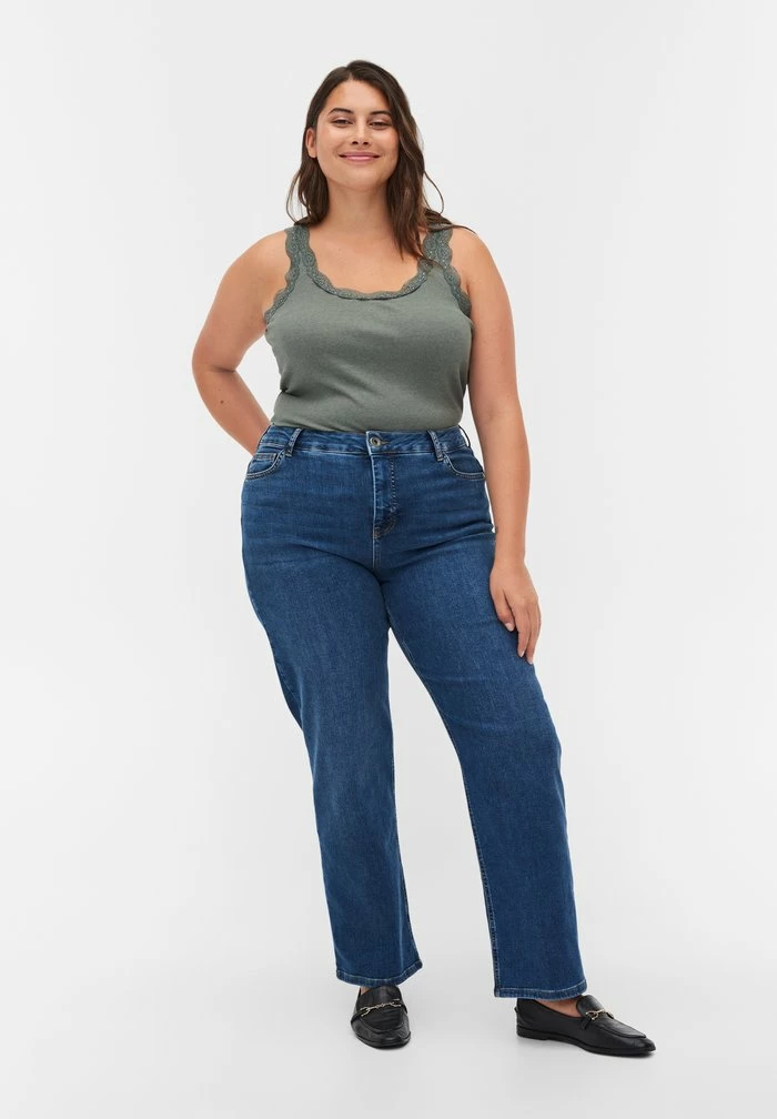 Zizzi Jean Slim - Blue Denim 2 Zizzi Jean Slim - Blue Denim – Image 2