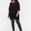 Zizzi WITH 3/4-SLEEVES - Robe Pull - Black -France Zizzi Soldes 2022 22485b3307ac472eb46e9d8450e01284