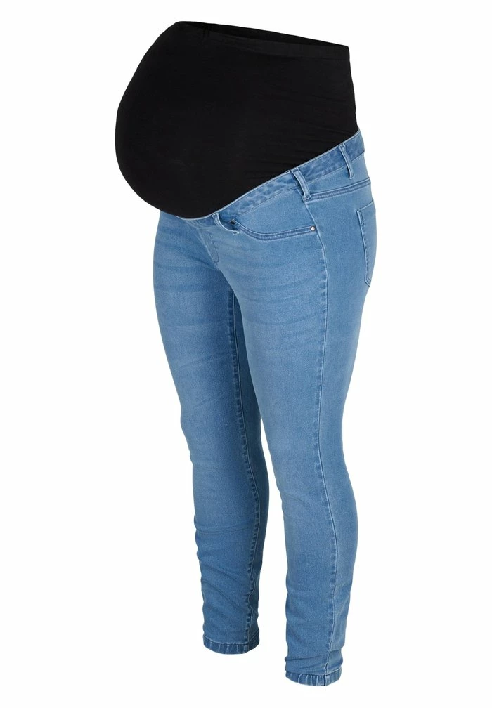 Zizzi AUS CHUNG - Jean Slim - Light Blue Denim 3 Zizzi AUS CHUNG - Jean Slim - Light Blue Denim – Image 3