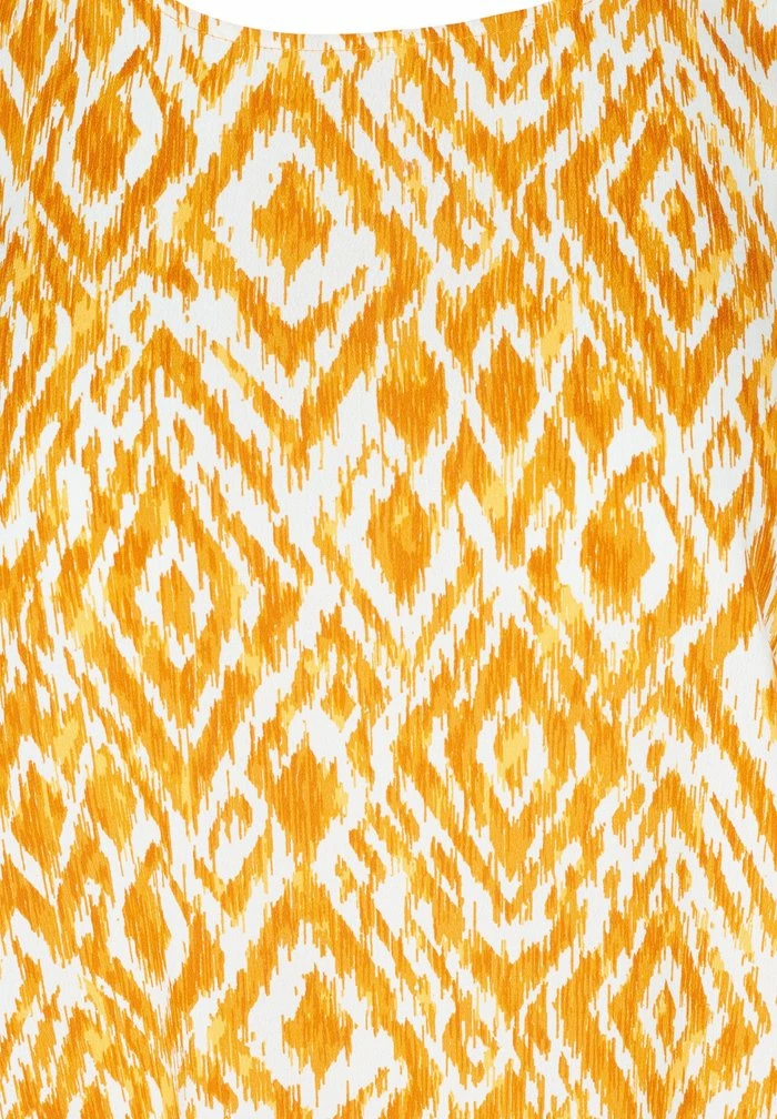 Zizzi Blouse - Golden Yellow Aop 7 Zizzi Blouse - Golden Yellow Aop – Image 7