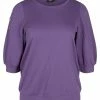 Zizzi BALLONÄRMELN UND PERLEN - Blouse - Purple -France Zizzi Soldes 2022 23536a08694846e2aa12531942f14295