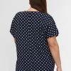 Zizzi WITH SHORT SLEEVES - Blouse - Navy Bla W White Dot -France Zizzi Soldes 2022 23912b56c26a42c0a8e1f84141b229f3