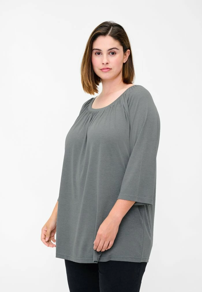Zizzi Blouse - Green 1 Zizzi Blouse - Green