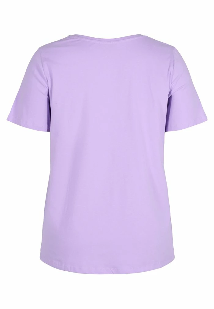 Zizzi T-shirt Basique - Purple 5 Zizzi T-shirt Basique - Purple – Image 5