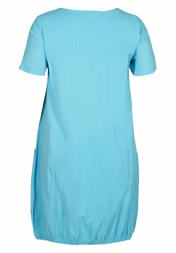 Zizzi Robe De Jour - Turquoise 7 Zizzi Robe De Jour - Turquoise – Image 7