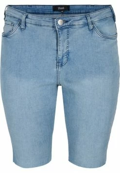 Zizzi Short En Jean - Blue Denim