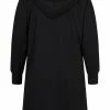Zizzi MIT KAPUZE - Robe De Jour - Black Solid -France Zizzi Soldes 2022 25e13c72063f415da9ab90c8b310c141
