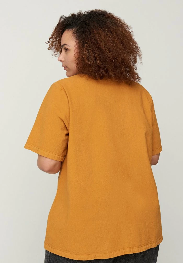 Zizzi Blouse - Buckthorn Brown 3 Zizzi Blouse - Buckthorn Brown – Image 3