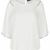 Zizzi Blouse - White -France Zizzi Soldes 2022 26ca195e287141a887e9467417cb7044