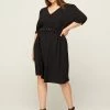 Zizzi Robe De Jour - Black -France Zizzi Soldes 2022 272a4f38f80b4af1b9356486e379000d