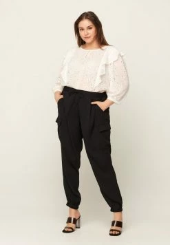 Zizzi WITH POCKETS - Pantalon De Survêtement - Black