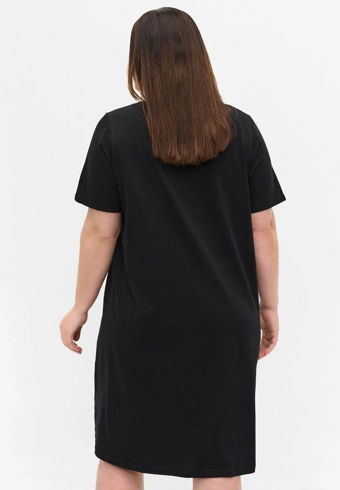 Zizzi Chemise De Nuit / Nuisette - Black W Copper Mom 3 Zizzi Chemise De Nuit / Nuisette - Black W Copper Mom – Image 3