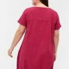 Zizzi SHORT-SLEEVE - Robe De Jour - Pink -France Zizzi Soldes 2022 28d346f50ddf4481ba55111d28e102b1
