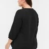 Zizzi 3/4-ÄRMELN - Blouse - Black -France Zizzi Soldes 2022 2946dd26f0f04f65a467dd7317d95e01