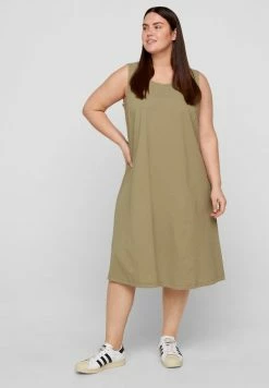 Zizzi Robe En Jersey - Green