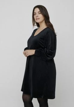 Zizzi Robe En Jersey - Black