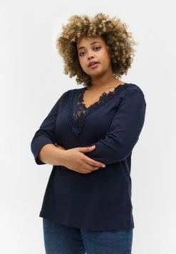 Zizzi Blouse - Navy Blazer