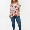 Zizzi Blouse - Beige W Flower Aop -France Zizzi Soldes 2022 301e41b94f6a49ff8efebf4d264e26d8