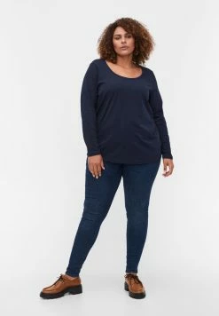 Zizzi 2-PACK BASIC - T-shirt à Manches Longues - Black