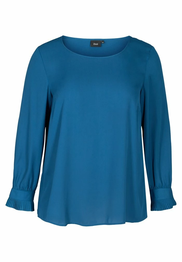 Zizzi PLISSE - Blouse - Blue 4 Zizzi PLISSE - Blouse - Blue – Image 4