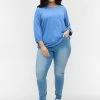 Zizzi MIT 3/4 ARMEL - Blouse - Ultramarine Mel -France Zizzi Soldes 2022 34928628289b4892a21d04d74ce5e83e