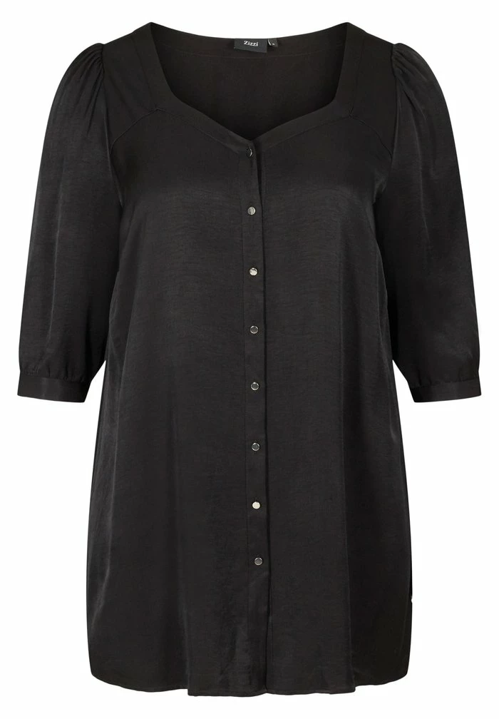 Zizzi MIT KNÖPFEN - Tunique - Black 4 Zizzi MIT KNÖPFEN - Tunique - Black – Image 4