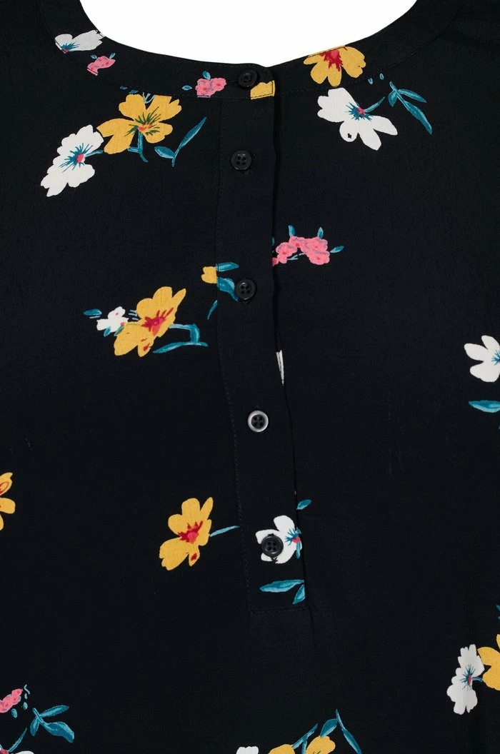 Zizzi Blouse - Black Flower 3 Zizzi Blouse - Black Flower – Image 3