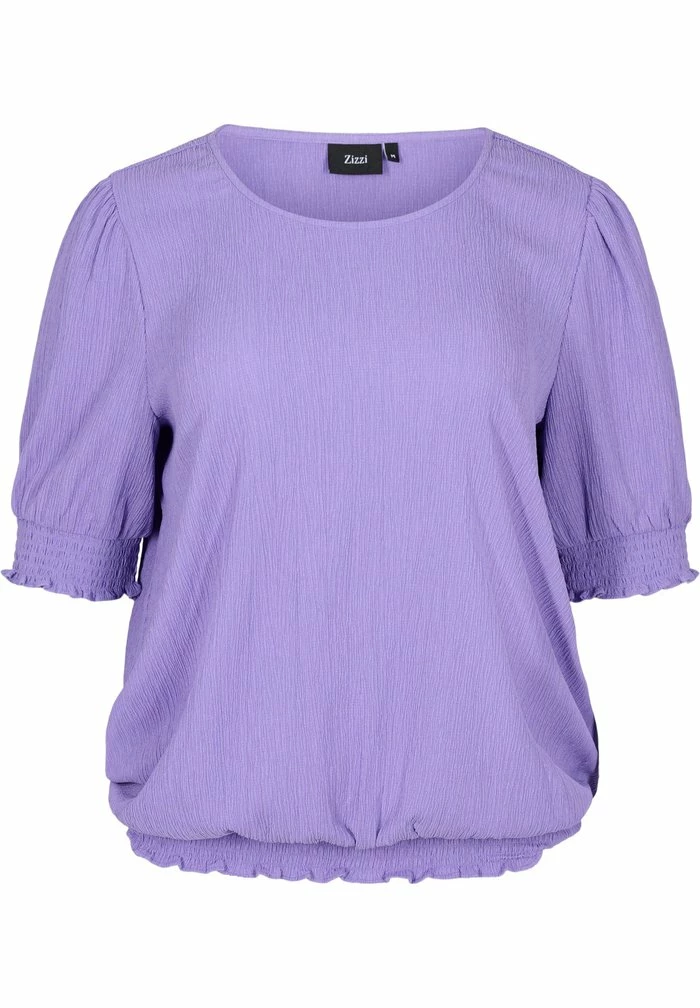 Zizzi Blouse - Paisley Purple 2 Zizzi Blouse - Paisley Purple – Image 2