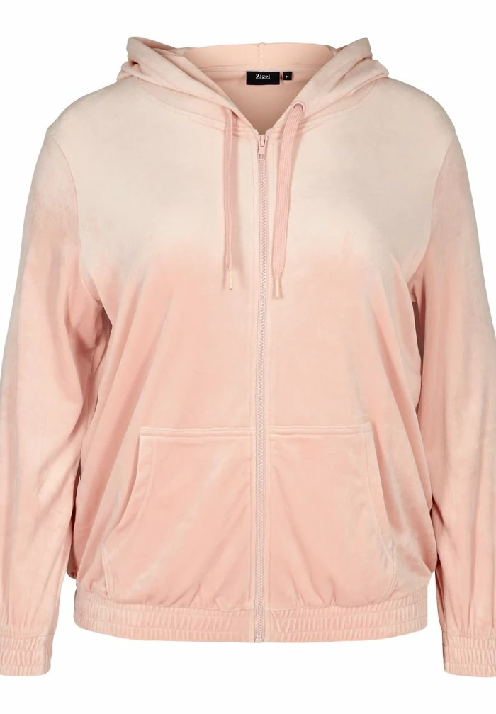 Zizzi MHELENA - Sweat à Capuche Zippé - Rose 4 Zizzi MHELENA - Sweat à Capuche Zippé - Rose – Image 4