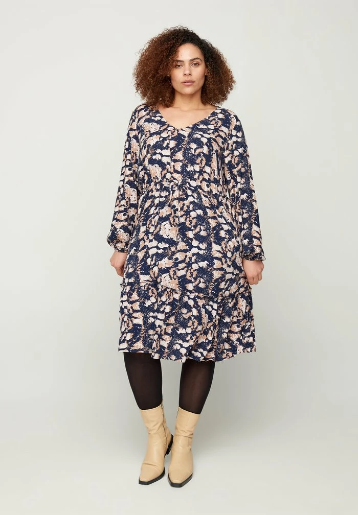 Zizzi Robe Pull - Blue 1 Zizzi Robe Pull - Blue