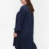 Zizzi Robe De Jour - Navy Blazer -France Zizzi Soldes 2022 38cf1c0ffe674ac79370c610ce0881ce