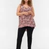 Zizzi Print Und Knopfen - Blouse - Pink -France Zizzi Soldes 2022 38effa7958b94484b6c6b778d74bbdf0