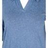 Zizzi 2/4 SLEEVES - Polo - Blue Melange -France Zizzi Soldes 2022 394f2b77f2f84ed4b33be2530760728b