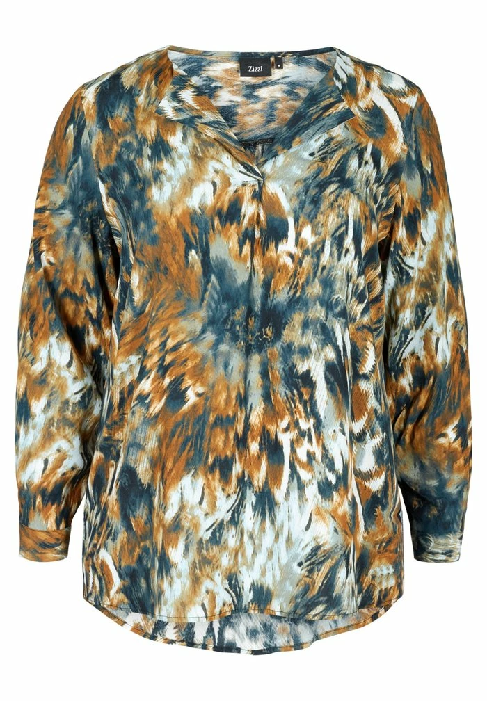 Zizzi MIT PRINT - Blouse - Rubber Aop 4 Zizzi MIT PRINT - Blouse - Rubber Aop – Image 4