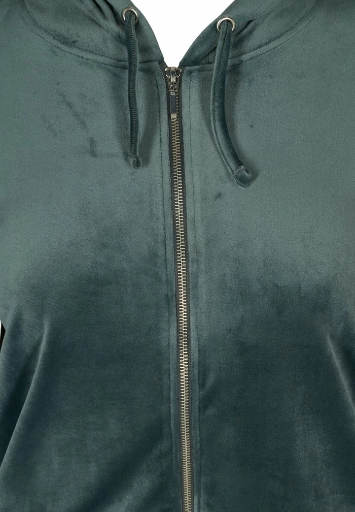 Zizzi MIT REISSVERSCHLUSS - Sweat à Capuche Zippé - Green 5 Zizzi MIT REISSVERSCHLUSS - Sweat à Capuche Zippé - Green – Image 5