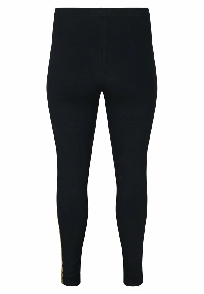 Zizzi MIT PRINT - Legging - Black 2 Zizzi MIT PRINT - Legging - Black – Image 2
