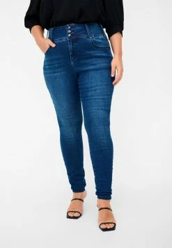 Zizzi Jeans Skinny - Blue Denim