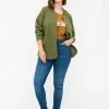 Zizzi OFFENER IN - Gilet - Ivy Green -France Zizzi Soldes 2022 3be4e3d0267a47738750e614084eddb0