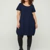 Zizzi Robe De Jour - Blue -France Zizzi Soldes 2022 3caa35f6aa7e4276ba5ba9b7d6ab7493