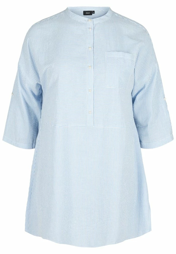 Zizzi UND 3/4-ÄRMELN - Tunique - Skyway Stripe 4 Zizzi UND 3/4-ÄRMELN - Tunique - Skyway Stripe – Image 4